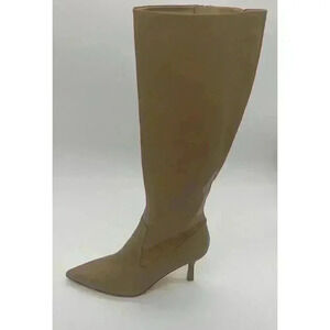 Aeyde Viv Leather Knee High Boots Hazelnut Brown EU 42 US 11